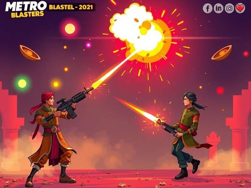 Metro Blasters Indian festival event showcasing Diwali theme